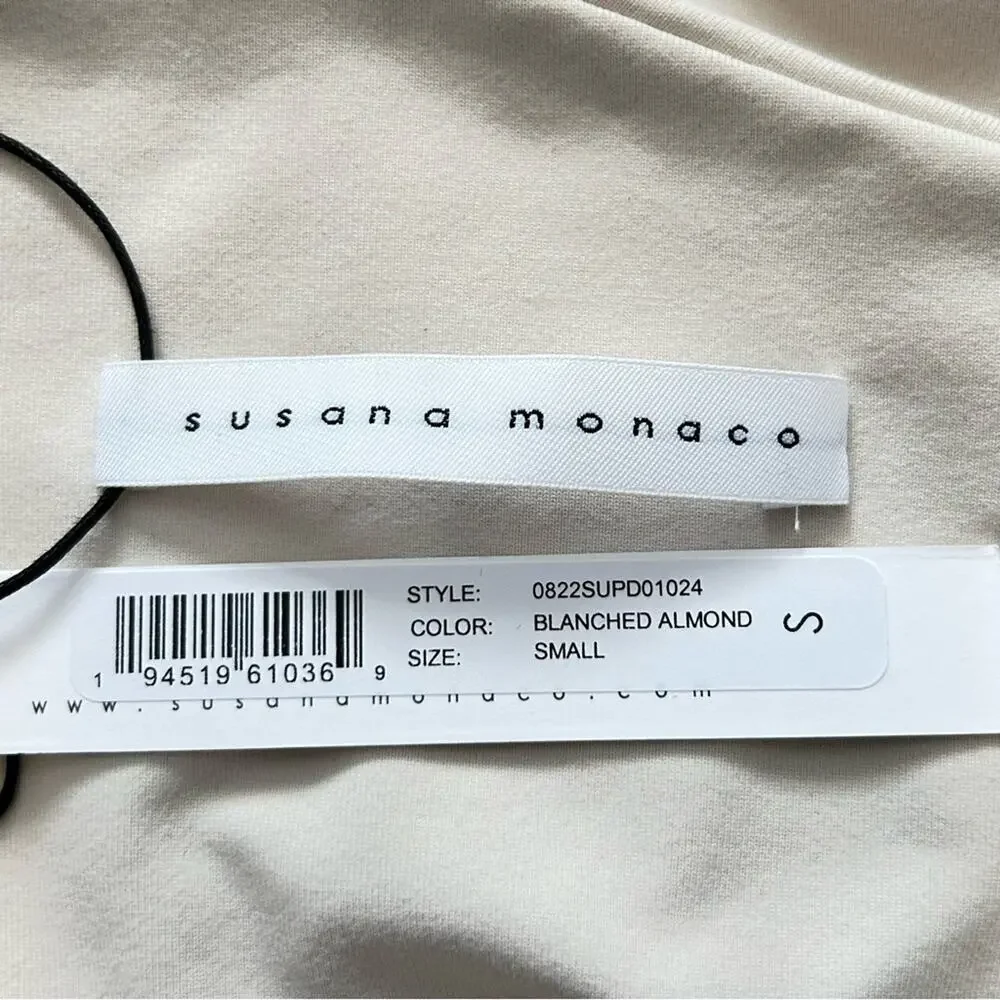 Susana Monaco Revolve Mock Neck Cut Out Flare Dress Size Small NWT